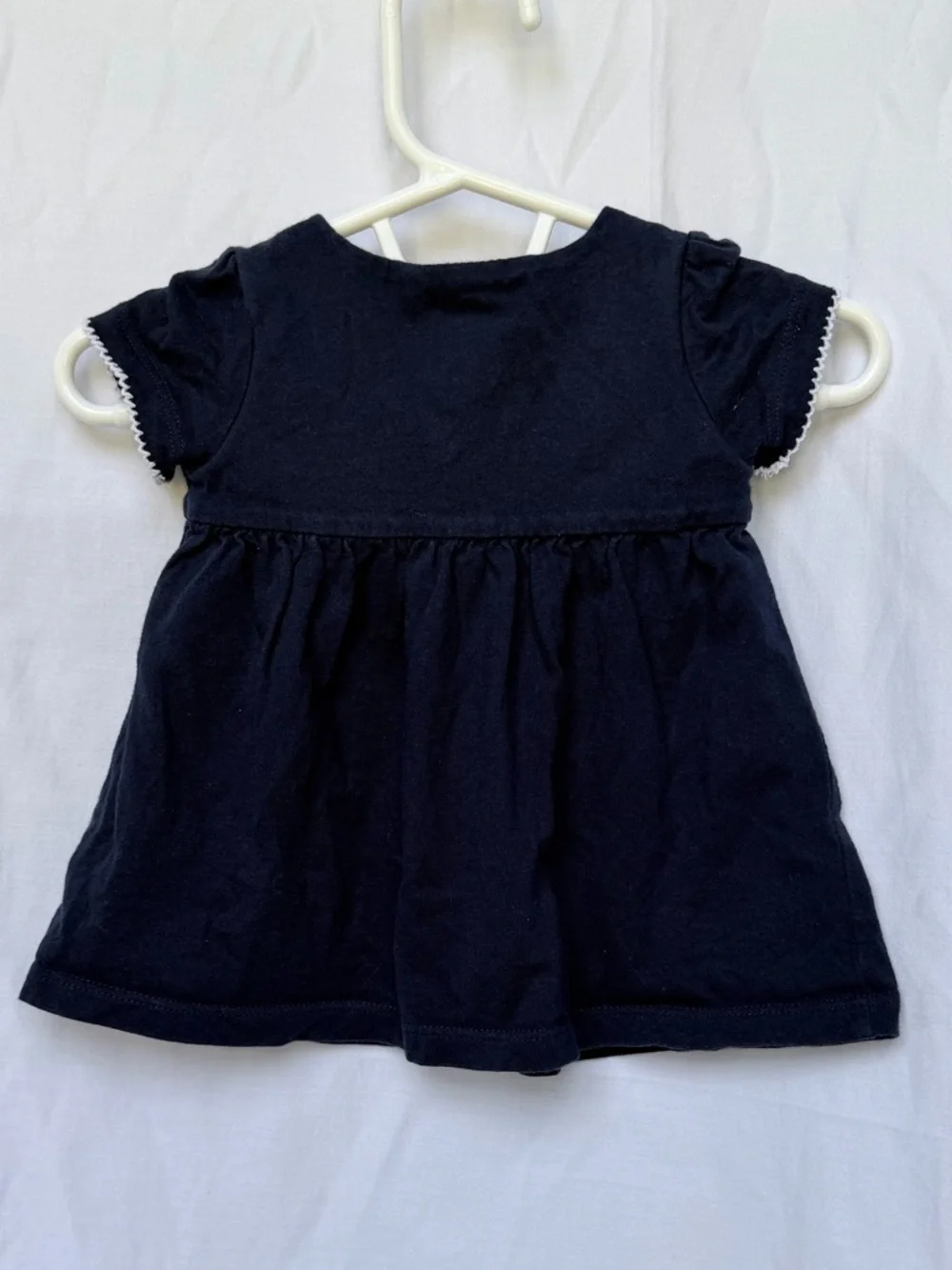 Ralph Lauren Navy Dress with Pink Polo Logo